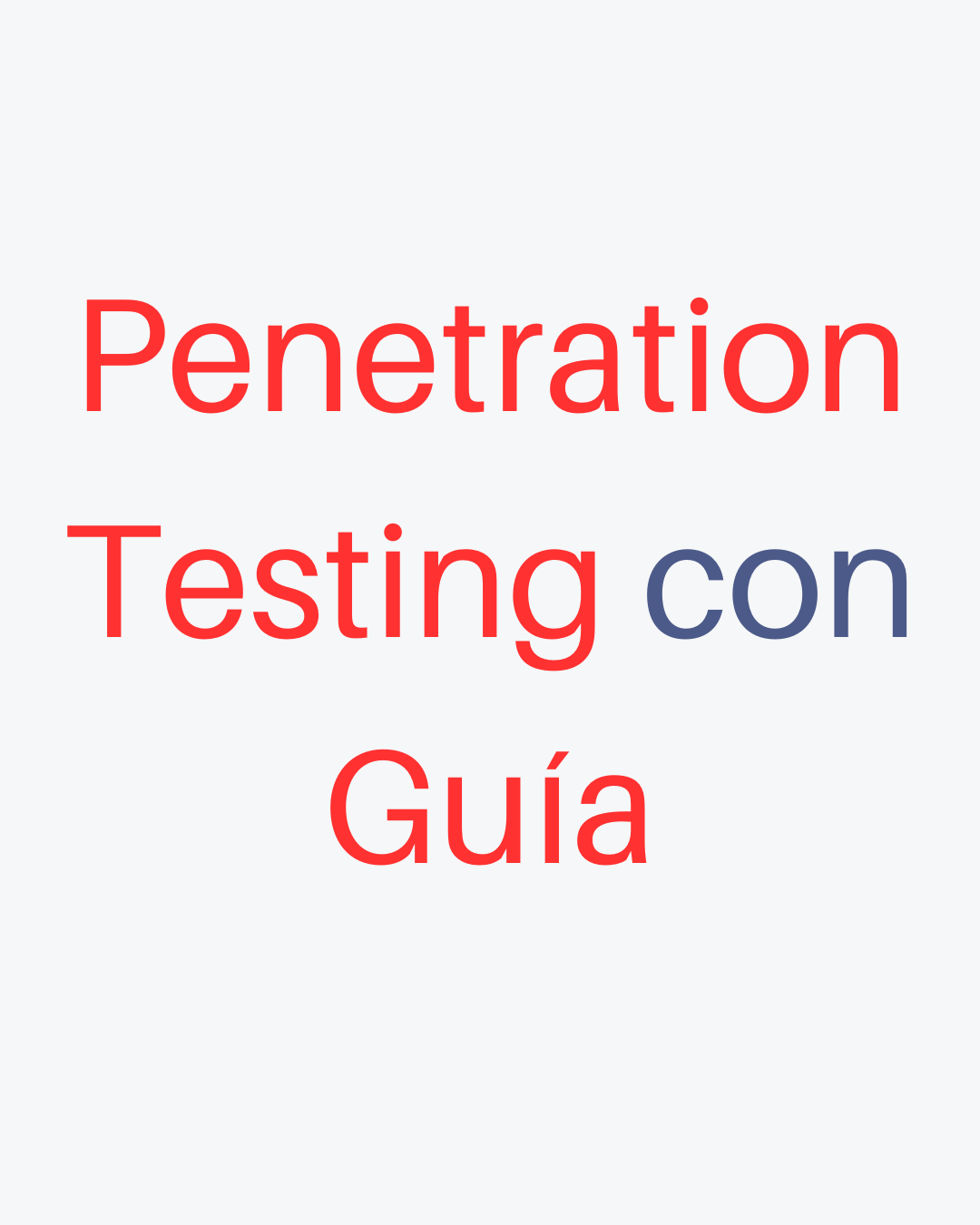 Portada de fondo sobre el título de Penetration Testing